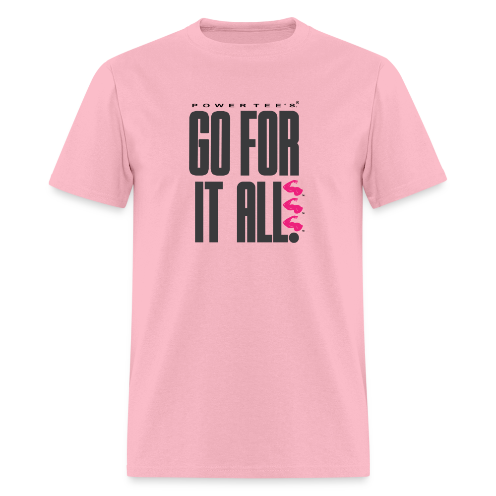 "Go for it all" Power Tee - pink