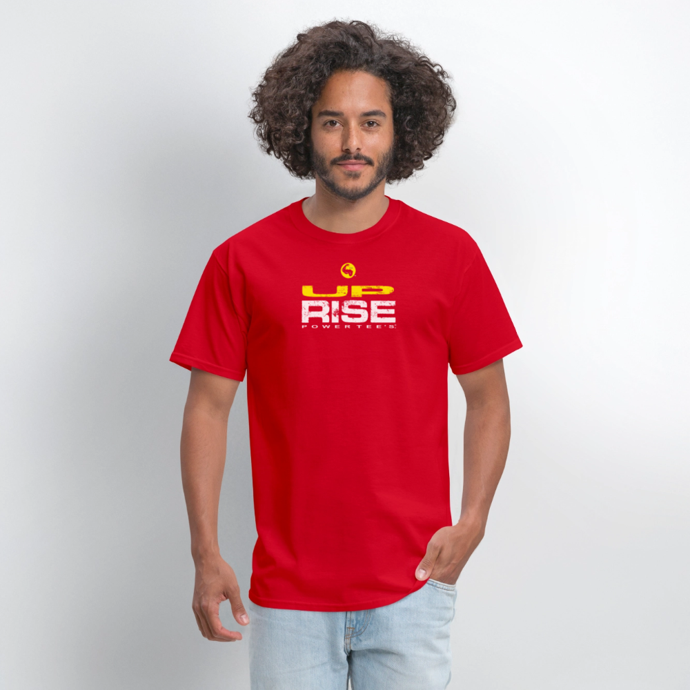 "Rise Up" Power Tee With "Flex" Arm - red