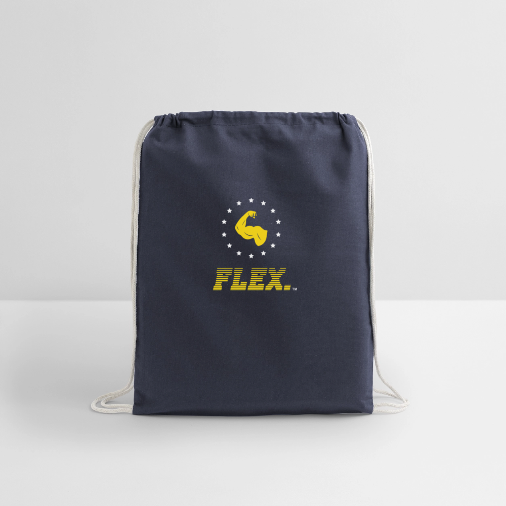 Cotton Drawstring Bag - navy