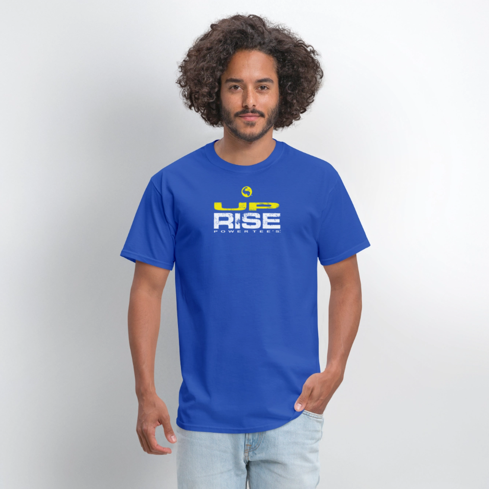 "Rise Up" Power Tee With "Flex" Arm - royal blue