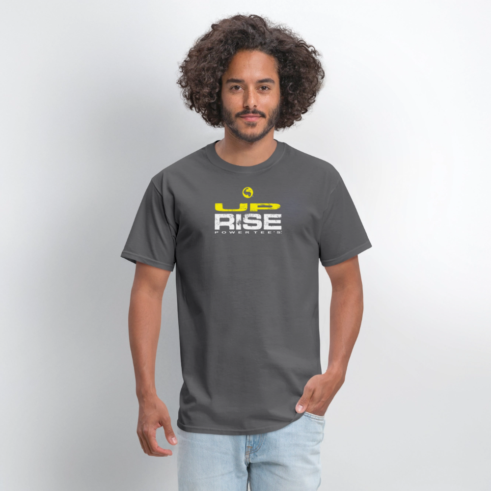 "Rise Up" Power Tee With "Flex" Arm - charcoal